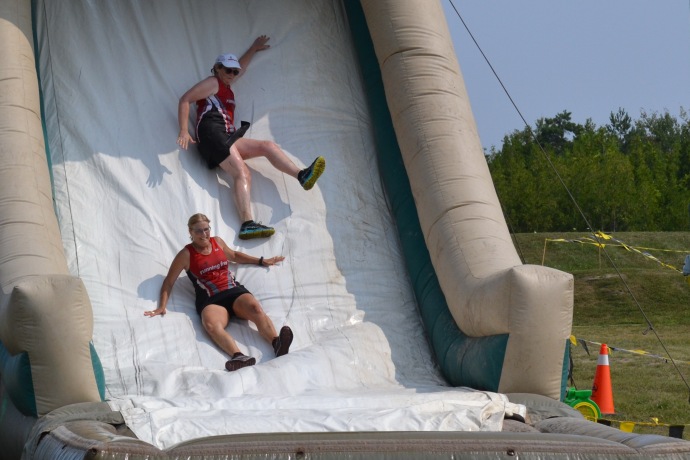 #100 happydays - Sliding in to the finish! Too much fun!